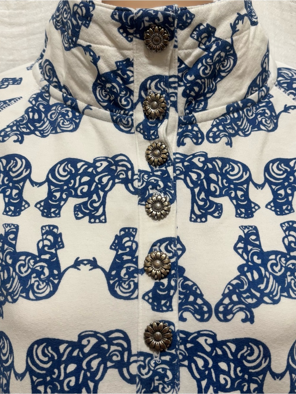 Lilly Pulitzer Captain Popover Tons of Fun Elephant Print Size XS - Picture 4 of 6